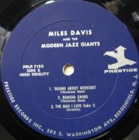 マイルス・デイヴィス / MILES　DAVIS　and　the　modern　jazz　giants