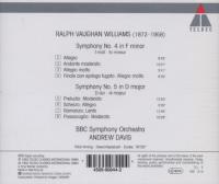 アンドリュー・デイヴィス , BBCso / ヴォーン・ウィリアムス : 交響曲4,5
