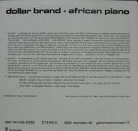 ダラー・ブランド　 / アフリカン・ピアノ　