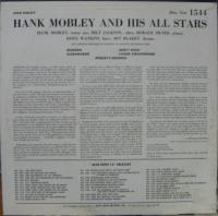 ハンク・モブレー / HANK　MOBLEY　and　his　ALL　STARS