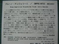 ブルーノ・アンジェリーニ / Empreintes