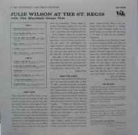 ジュリー・ウィルソン / アット・ザ・セント・レジス
