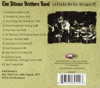 オールマン・ブラザーズ・バンド / A & R Studios: New York, 26th August, 1971